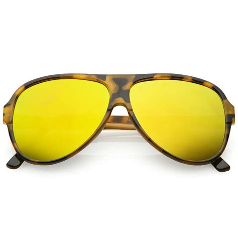 Givenchy Mirrored Aviator Sunglasses, Yellow 